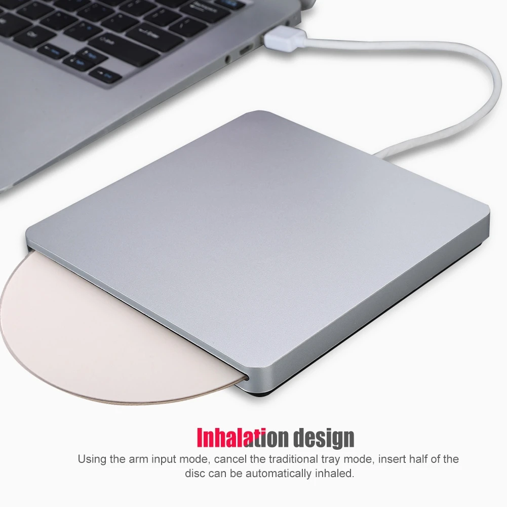

USB 3.0 Data Transmission External Slot-load DVD Burner CD Driver for Mac/Windows