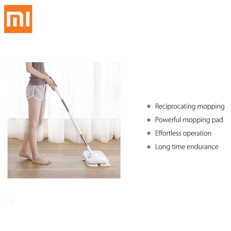 Электрическая переносная Швабра Xiaomi беспроводная мойка для мытья пола Mijia робот