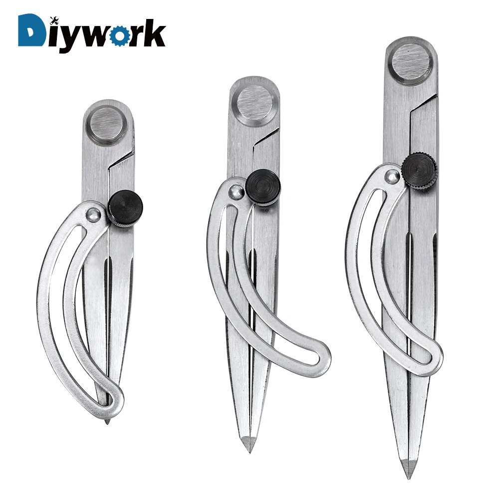 DIYWORK Spacing Compasses Leather Craft Rotating Tool Adjustable Sewing
