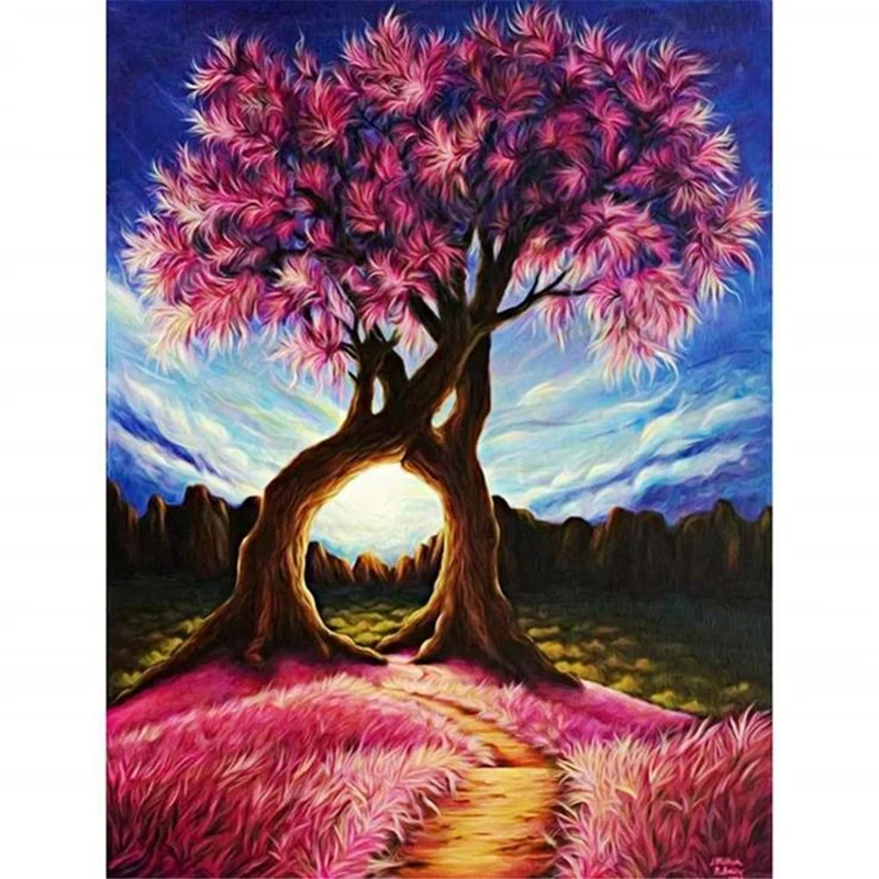 Diy 5d Diamond Painting Full Drill Round Tree Landscape Drawing Diamond Embroidery Patterns Home Decoration Painting Calligraphy Aliexpress Diy 5d Diamond Painting Full Drill Round Tree Landscape Drawing Diamond Embroidery Patterns Home Decoration Painting Calligraphy Aliexpress
