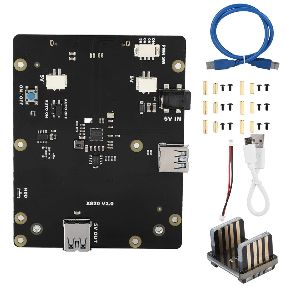 2,5 дюймов X820 V3.0 плата расширения хранения с интерфейсом USB 3,0 Комплект для Raspberry Pi