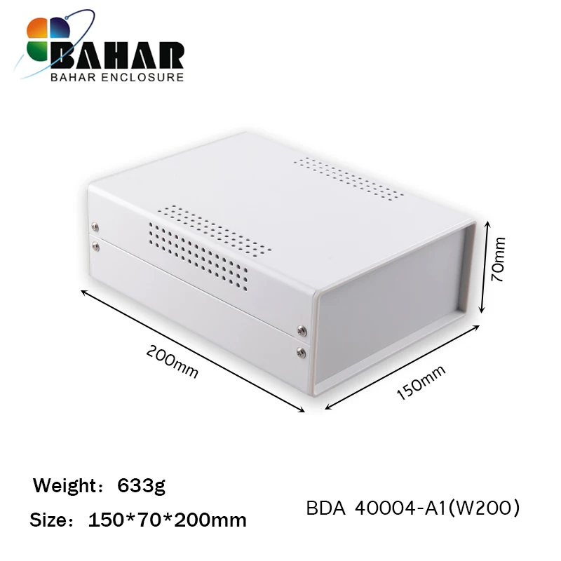 BDA40004(W200) изготовленный на заказ Железный проект коробка корпус для электроники diy провода Соединительная коробка инструмент случае 200*150*70 мм