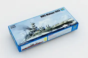 

Trumpeter 05799 1/700 Scale Warship HMS Malaya 1943 Battleship Model Boat Kit TH05452-SMT2