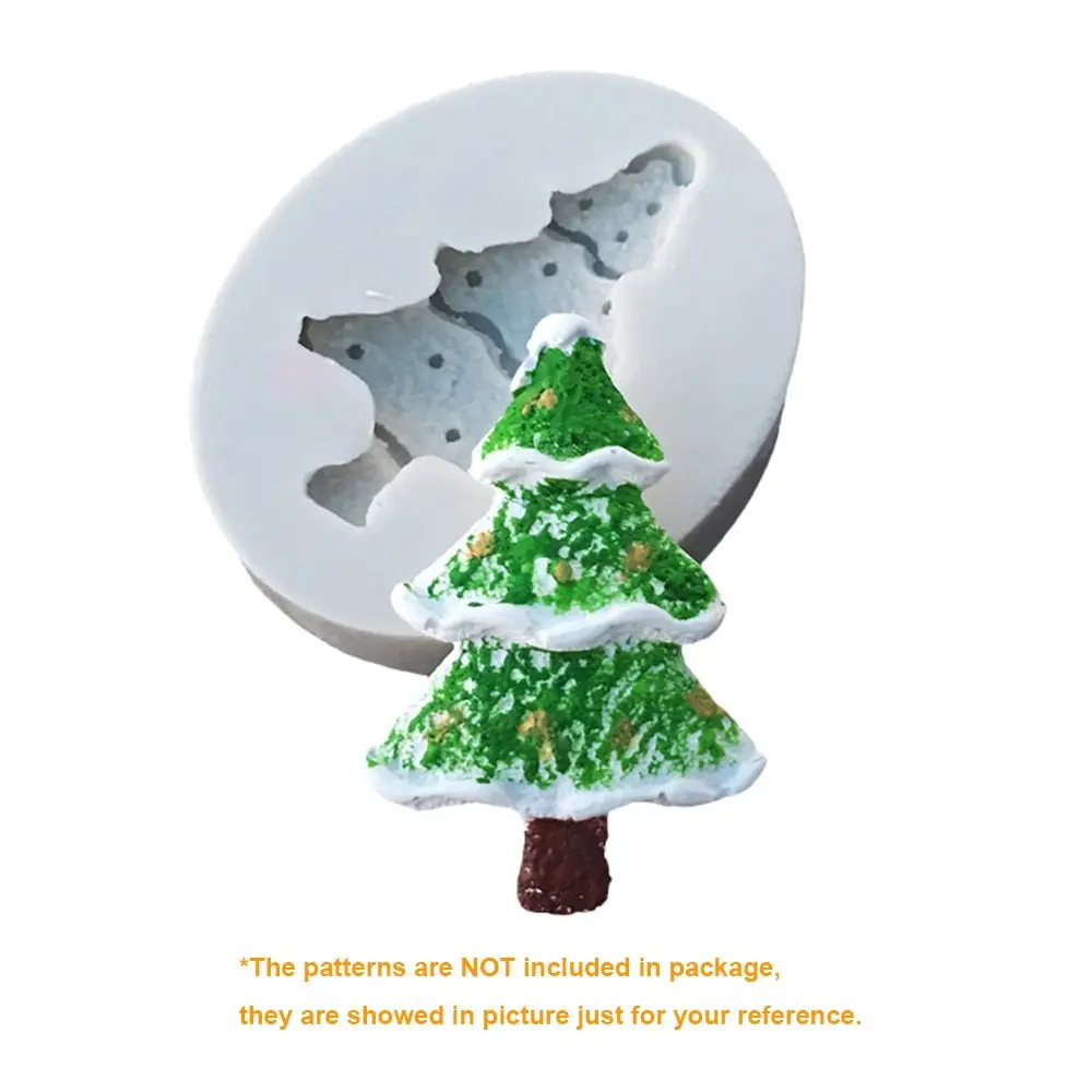 

3D Christmas Theme Silicone DIY Fondant Mold Cake Cookie Chocolate Dry Perth Sugar Coated Printing Decoration Molds Baking Tool