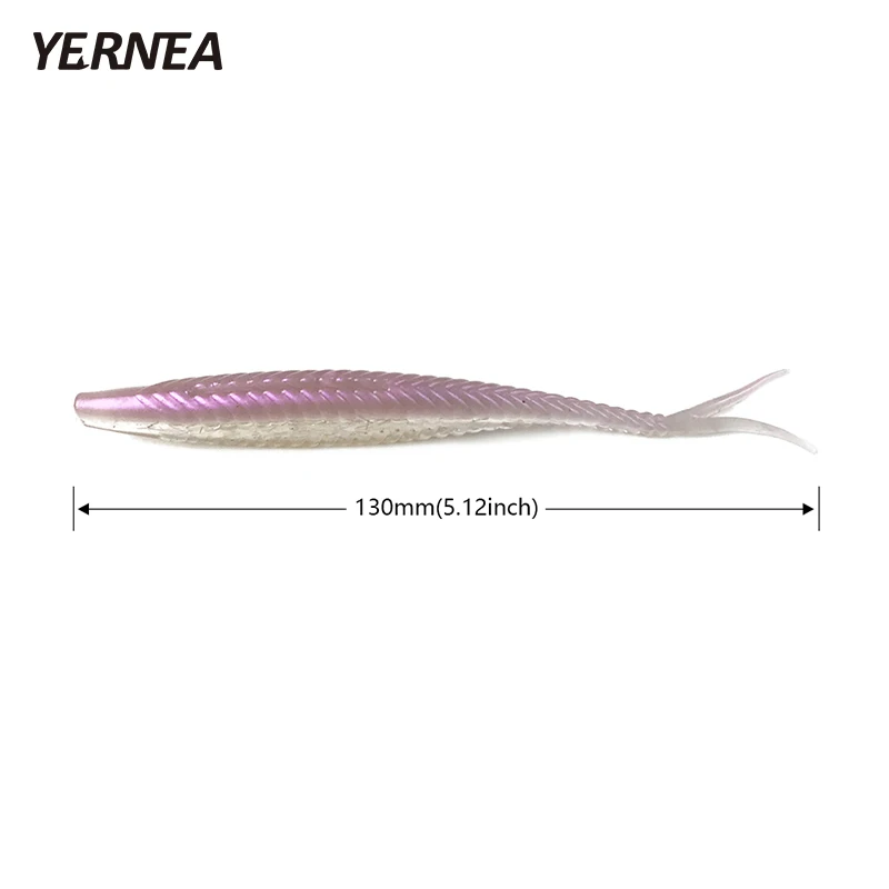 Рыболовная приманка Yernea 1 шт. 6 9 г 13 см 5 цветов двухцветная Мягкая ручная