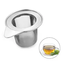 Сетчатое многоразовое ситечко для заваривания чая, ситечко из нержавеющей стали, фильтр для специй, посуда для напитков, кухонные аксессуары E5M1