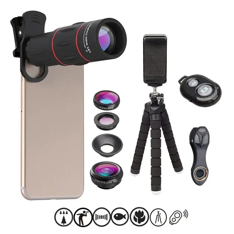 Phone Photography Kit Flexible Phone Tripod Remote Shutter