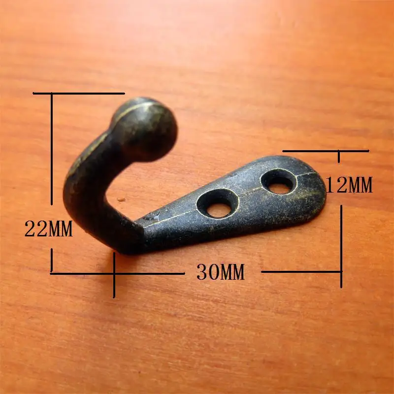 Whole Hooks Decorative Wall Door Hanger For Clothes Whole Hooks Decorative Wall Door Hanger For Clothes Bronze Metal Small 22 30 12mm 100pcs Lot In From Home Improvement On