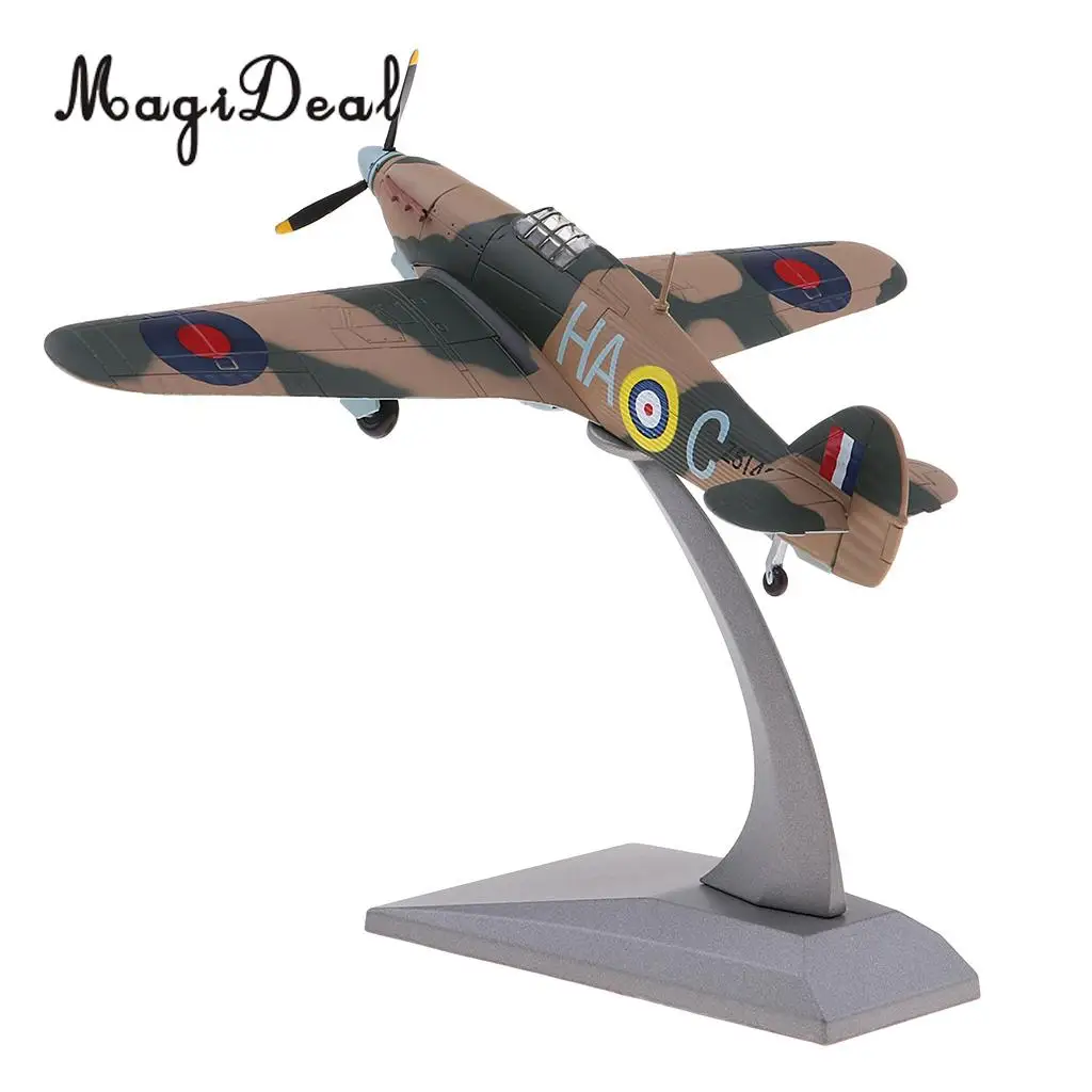 1: 72 Масштаб сплав металлическая модель Hawker Hurricane Mk HB литой самолет домашний Декор Орнамент