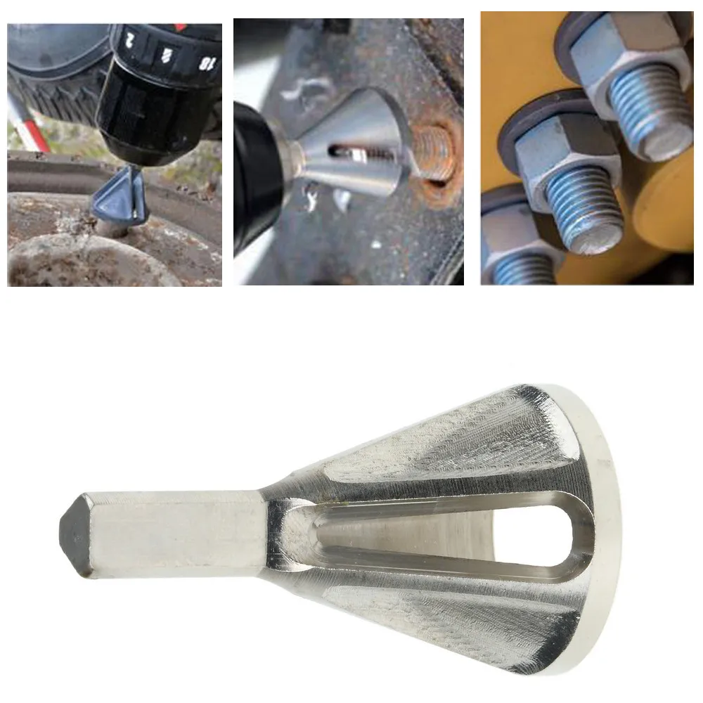 

Car Tire Repair Tool Triangle Shank Stainless Steel Remove Burr for Drill Bit Wood Drilling Deburring External Chamfer Set