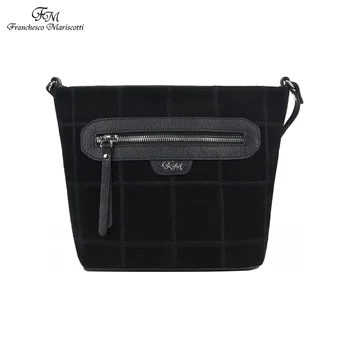 

Handbags Franchesco Mariscotti;#001 1-4400k zamsha chyorniy over shoulder for women Natural suede bag bags female