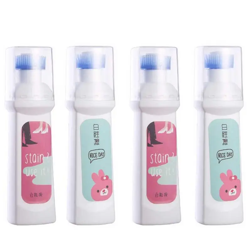 

Strong Detergency Cleaning Detergent Brush For White Shoe Cute Cartoon Pattern Quick Whitening Agent Shoes Cleaner