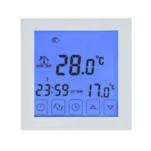 HY03WE-1 Wi-Fi 7 раз программируемый сенсорный термостат с Geofencing домашней безопасности детский замок разработан