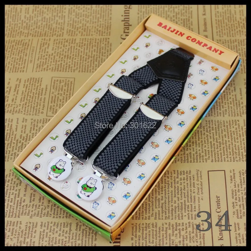 

Fashion New 2015 Children Kids Boy Girls Clip-on Suspenders Elastic Adjustable Braces