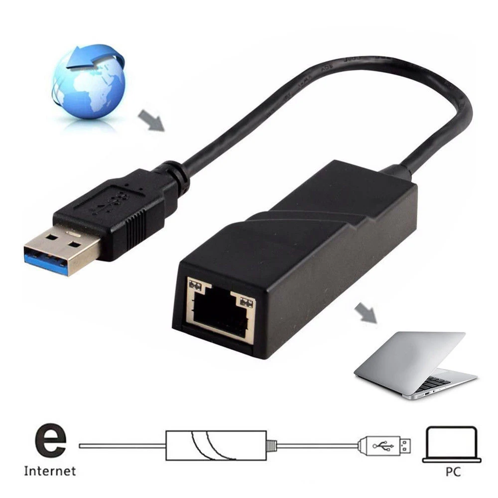 Оптовая продажа сетевая карта USB Ethernet 3 0 к RJ45 Lan гигабитный Интернет для
