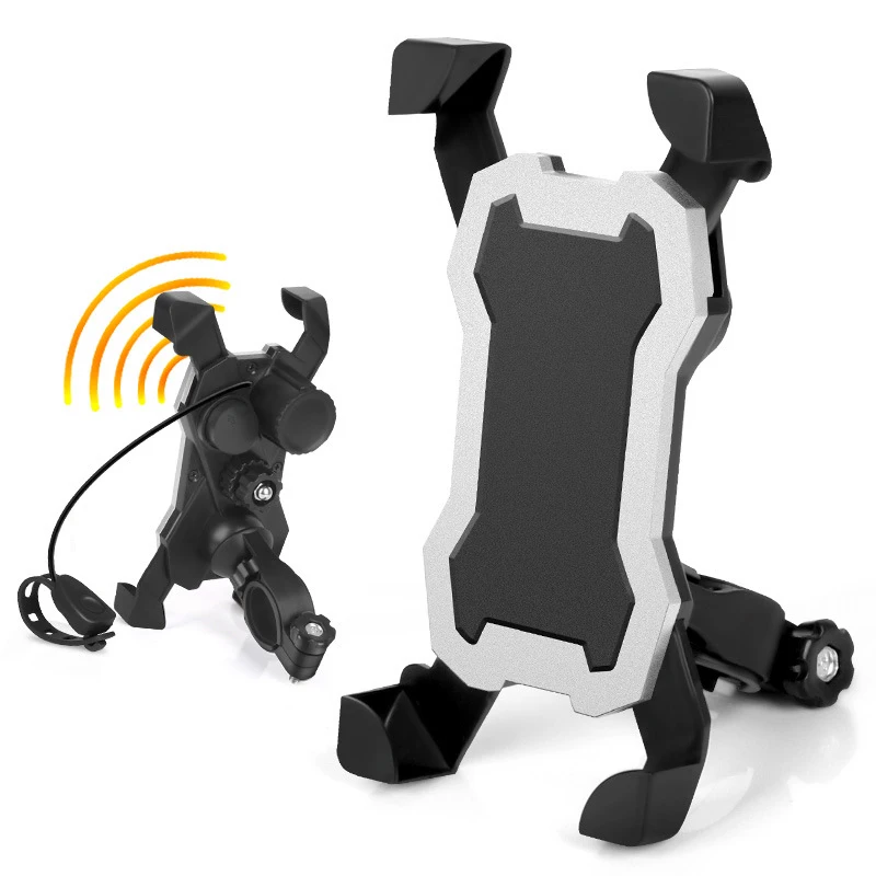 

LEORY Degree Adjustable Motorcycle Scooter Rear View Mirror Mount Phone Holder Grip Stand for 3.5-6.5 inch Cell Phones and GPS