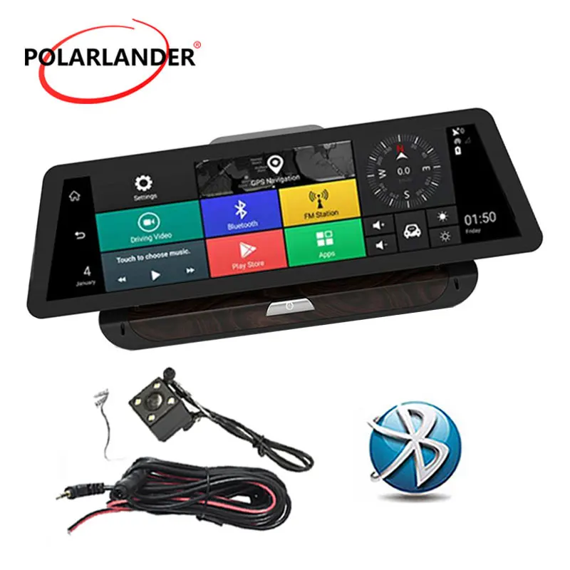 Android 5 1 Bluetooth Wi Fi 10 дюймов gps навигации 4 г HD вождение автомобиля регистраторы ADAS