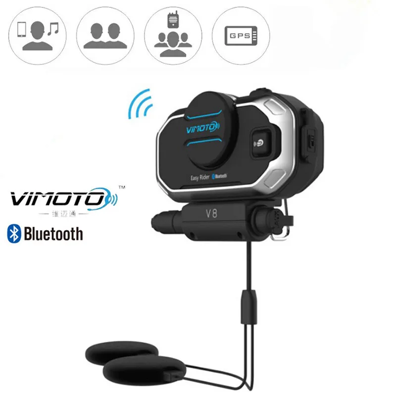  Helm Bluetooth Headset Motorrad Intercom Helm Kopfhörer Moto Motorrad Headset Motorrad Empfänger Zu