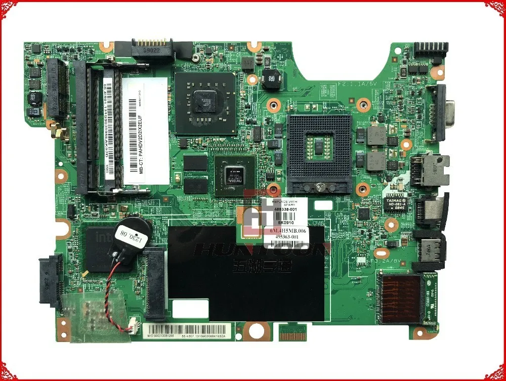 

Genuine 488338-001 for Compaq CQ50 CQ60 CQ70 G60 G70 Laptop Motherboard PM45 DDR2 Geforce 9400 100% Fully Tested