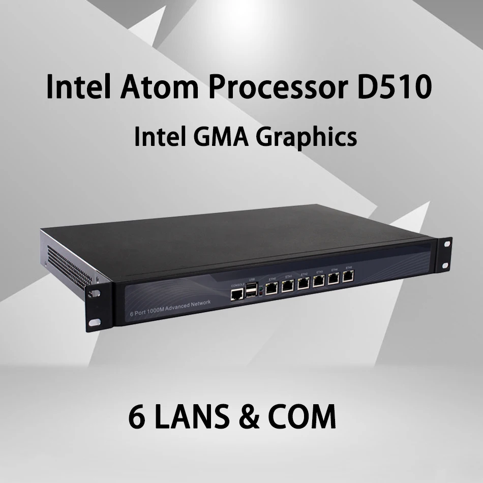 

Firewall Mikrotik Pfsense VPN Network Security Appliance Intel Atom D510 Router PC ,[HUNSN SA05R],(6LAN/2USB2.0/1COM/1VGA)