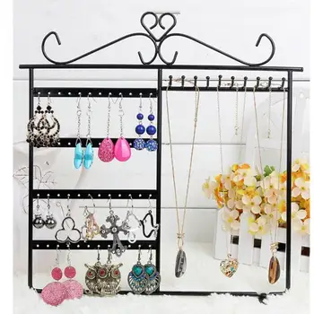 

Earrings Ear Studs Necklace Jewelry Display Rack Metal Stand Organizer Metal Stand Holder Display Shelf Jewelry