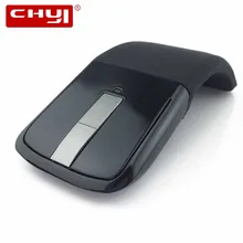 CHYI складная беспроводная мышь Складная Arc Touch Mause оптическая компьютерная игровая тонкая мышь с usb-приемником для microsoft ПК ноутбук