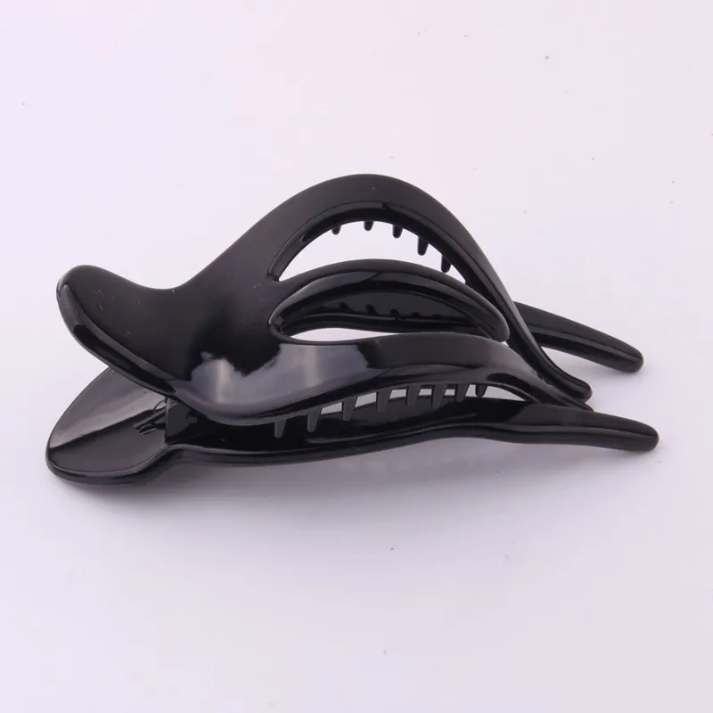 

8 CM Plastic Hairpin Shining Black ABS Octopus Shape Clamps For Hair Thicken Hair Crab For Women Top Hair Clips Headwear Access