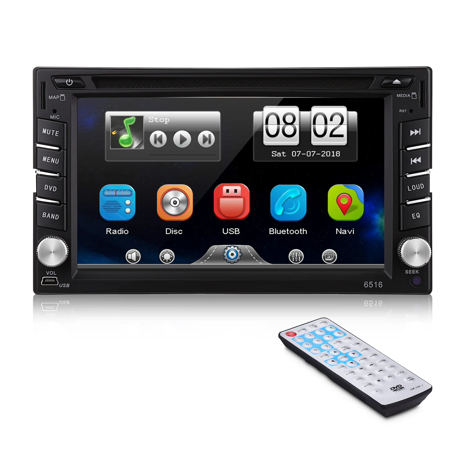 Двойной 2 DIN HD 6 &quotСенсорный автомобильный dvd плеер с экраном GPS Sat Nav Стерео Радио