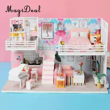 Романтический 1/24 кукольный домик Миниатюрный DIY Набор для дома кабина креативная комната идеальный подарок для друзей влюбленных и семьи детские игрушки