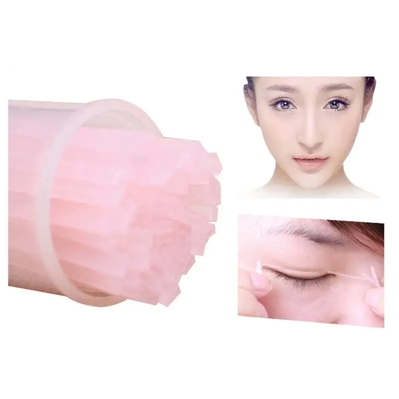 

100pcs/set Invisible Double Eyelid Tape Magic Eyelid Stickers Double Sided Strip Adhesive Fiber Stretch Objects For Eye Tools