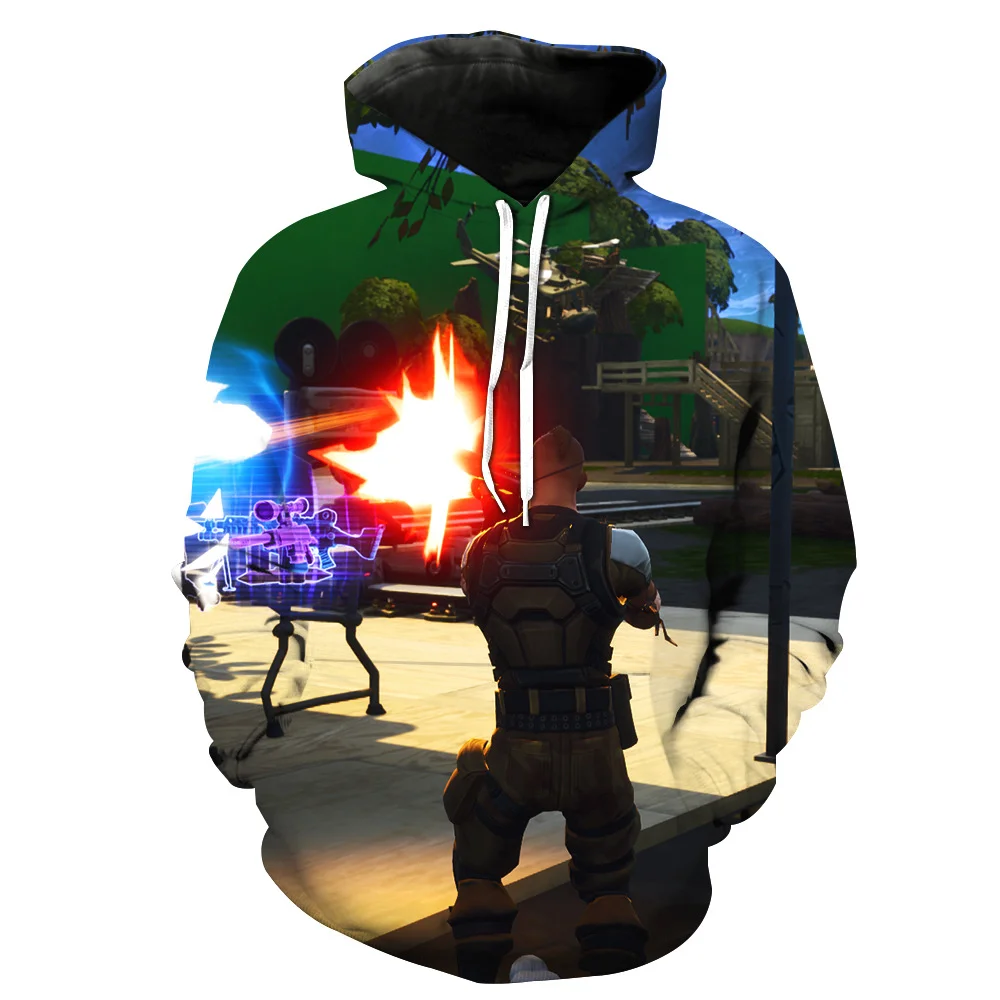 Fans Wear Men Hoodie Fortress Night Gaming Hoodies Battle Royale Print 3D Hooded Pullover