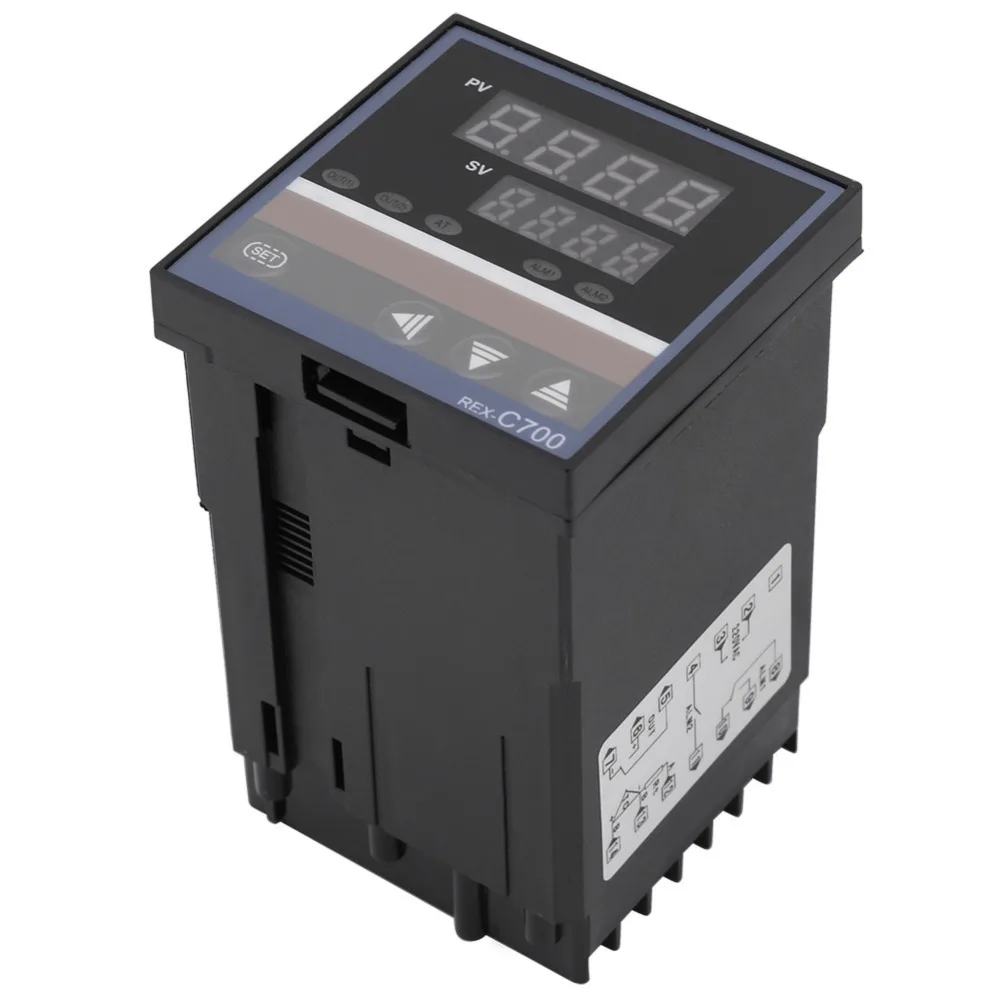 Новый REX C700 цифровой PID регулятор температуры 0 400 градусов термостат