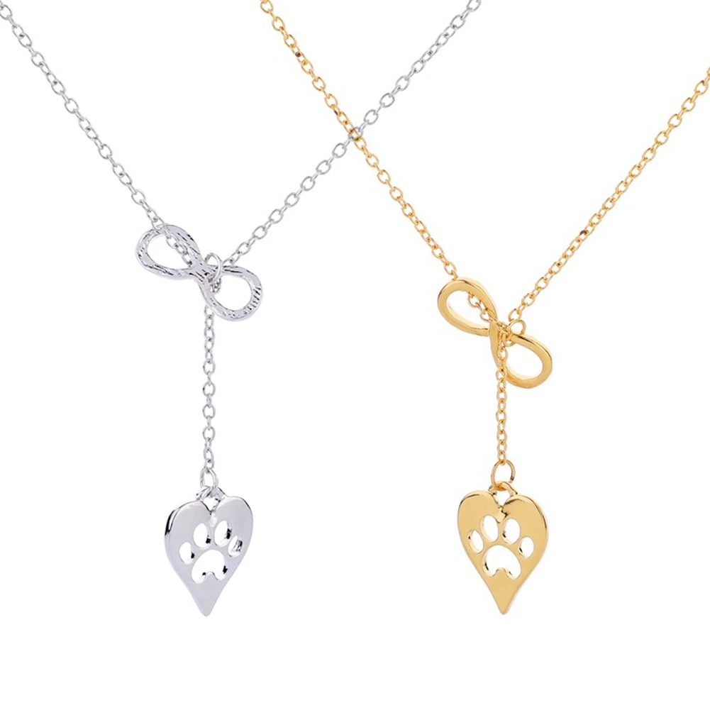 

Trendy Women Girls Alloy Paw Pendant Chain Necklace Jewelry Gift Clothing Accessory