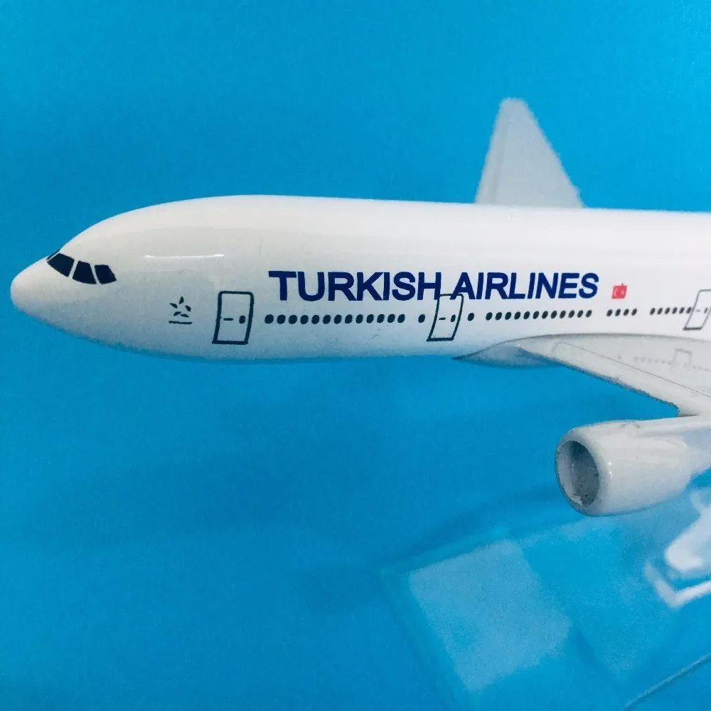 16cm Plane Model Airplane Model Turkish Airlines Boeing 777 Aircraft Diecast Metal Airplanes Model 1:400 Plane Toy Gift Turkey