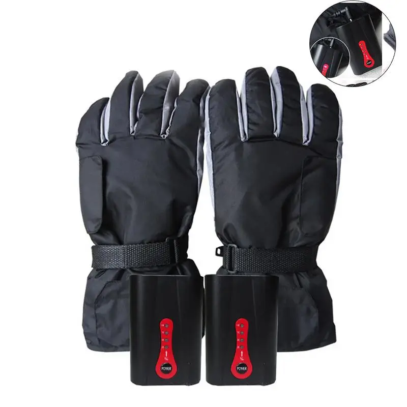 

Charging Electric Heating Gloves Five-Finger Hand Back Hot Winter Heating Gloves Rechargeable Warm Gloves Heated Gloves