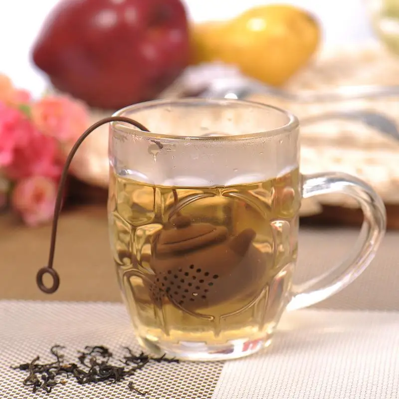 

1pc Easy-to-use Tea Infuser Teapot Tray Spice Tea Strainer Herbal Filter Teaware Accessories Kitchen Tools tea infuser Tea Maker