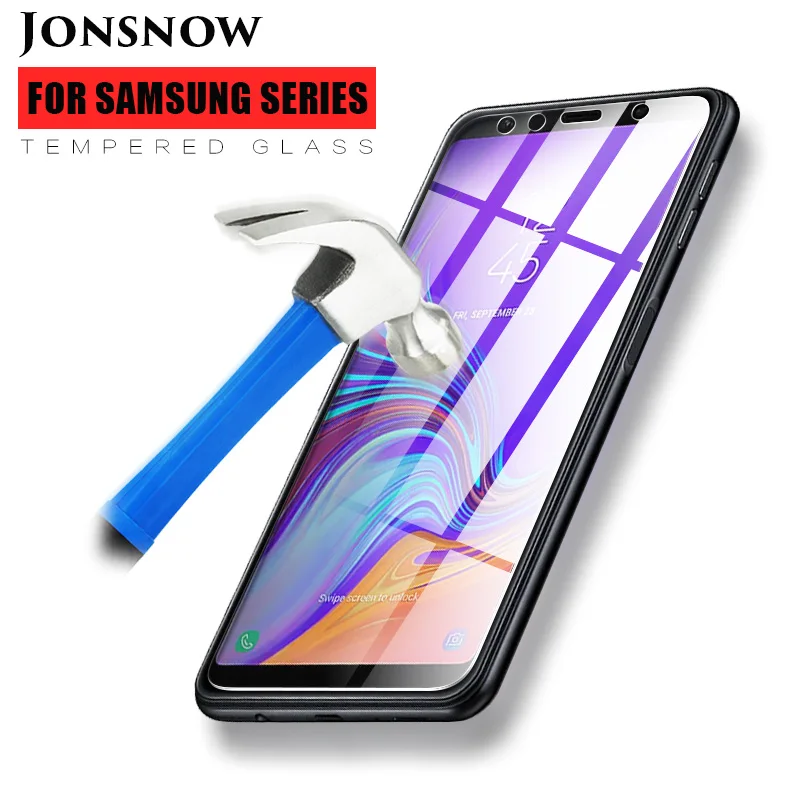 Защитная пленка из закаленного стекла для Samsung Galaxy J4 J6 Plus 2018 9H A7 A6 A8 J3 J8|Защитные