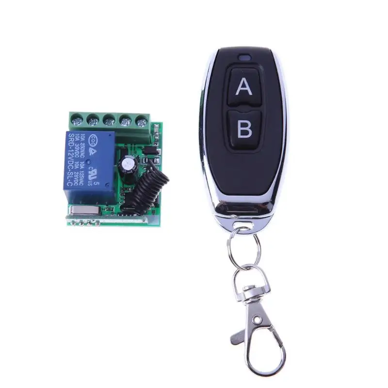 

Universal Wireless Remote Control Switch DC 12V 1 Channel Relay Remote Switch Intelligent Sensor Wireless Wall Switch 433MHZ New