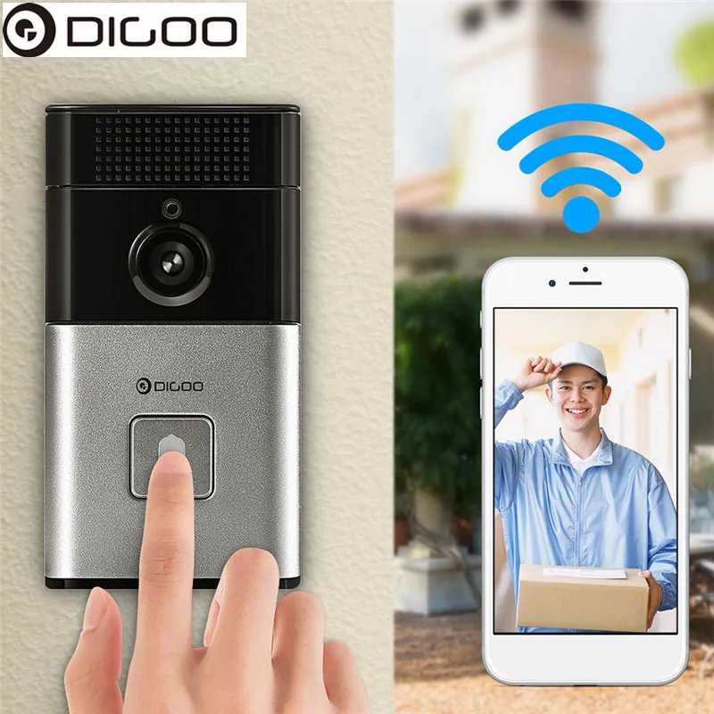 DIGOO SB-XYZ умный дом беспроводной дверной звонок bluetooth wifi HD видео дверной звонок камера телефонное кольцо интеллектуальная камера безопасности