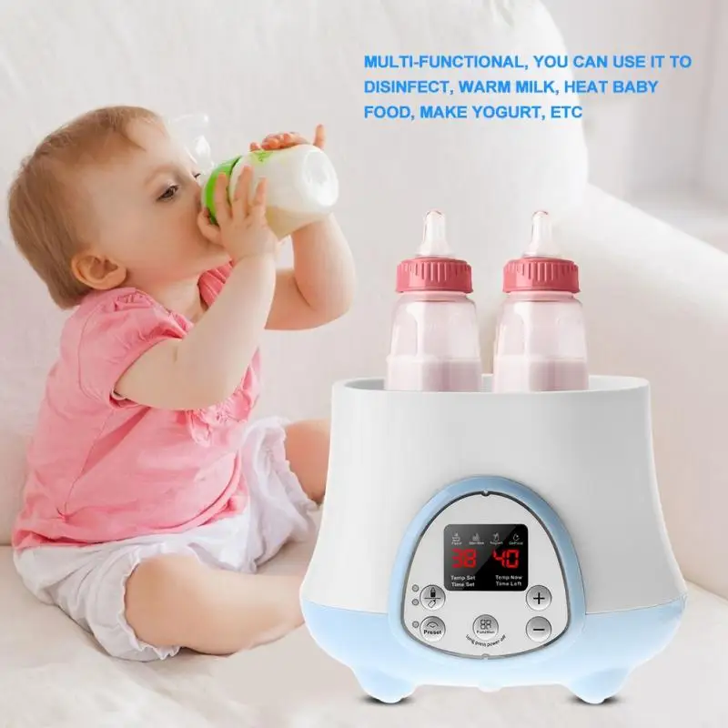 Электрический нагреватель для бутылок дезинфицирующий автоматический младенческий теплый молочный продукт многофункциональное устройство для кормления двойная Бутылка стерилизатор