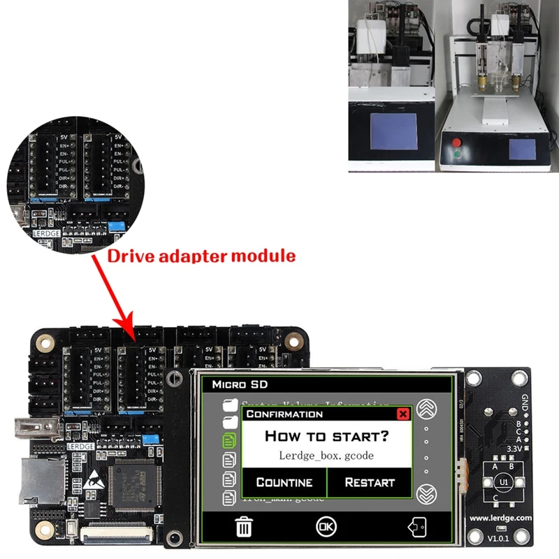 

3.5"Touch Screen Controller Control Board Mainboard Motherboard for LERDGE-X