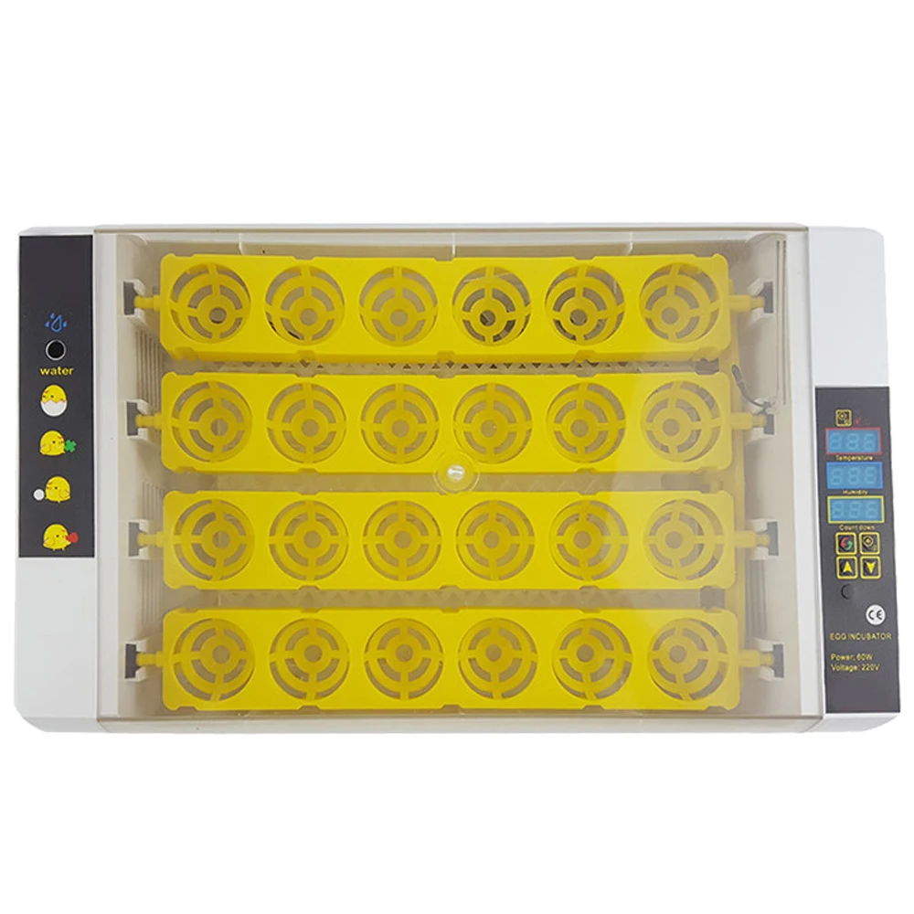 

Mini 24 Egg Incubator Hatcher Chicken Poultry Quail Turkey Eggs Home Use Automatic Egg Turning Temperature Control