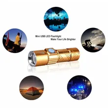 USB Rechargeable LED Flashlight Portable Mini Torch Waterproof 3 Modes Lanterna LED Pocket Flashlight Pen light for Camping uniquefire uf 1405 940nm ir flashlight portable rechargeable 3 modes led flashlight lanterna torch one slot charger