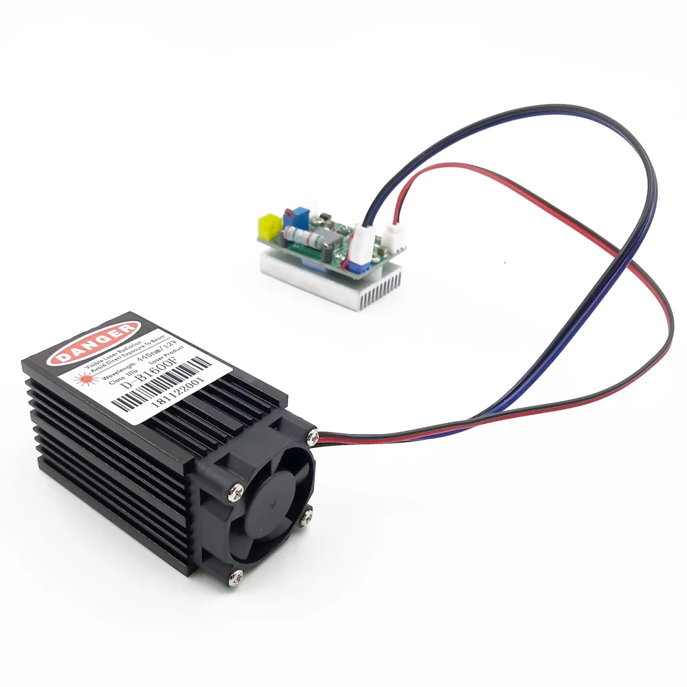 

1.6W 445nm Blue Laser Module Engraver Accessory for Laser Carving Engraving Machine DIY Micro Laser Engraving Module