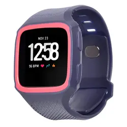 Часы Для Fitbit Versa умные наручные часы силиконовый браслет сменный ремешок для часов с Ударопрочность Защитный чехол