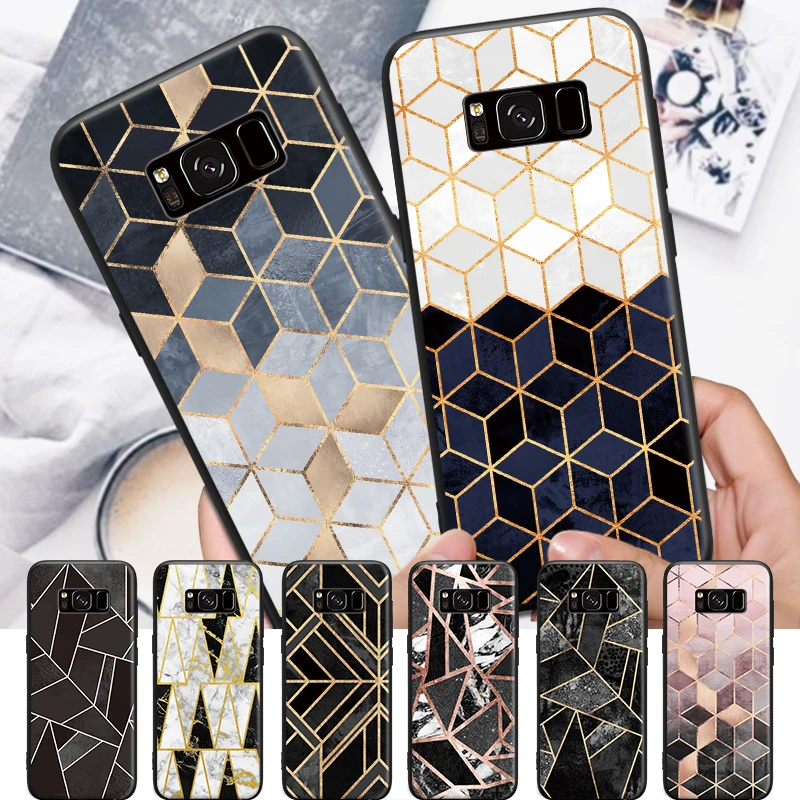 Irregular Solid Geometry Marble Pattern For Samsung Galaxy A3 A5 A8 J3 J5 J7 2015 2016 2017 2018 Hard Phone Case | Мобильные