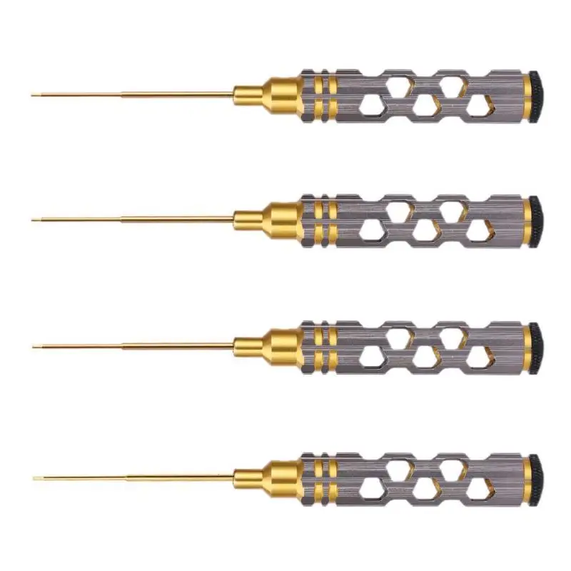 

4pcs White Steel Hex Screwdriver for RC Helicopter Aircraft Repair Tools 0.9mm 1.27mm 1.3mm 1.5mm