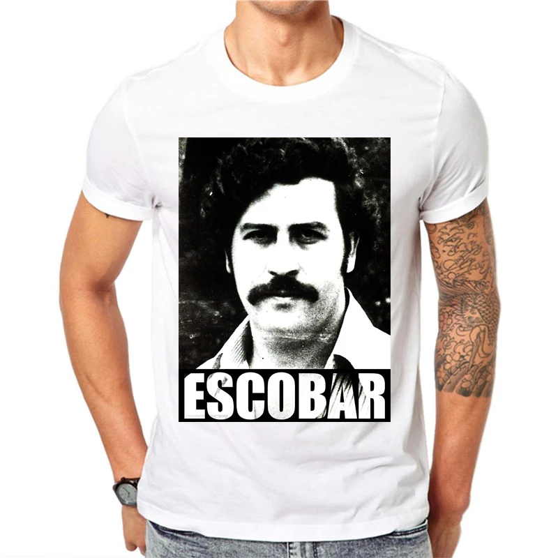 Cool T Shirts Pablo Escobar El Patron Narcos Teenage O-Neck Short Sleeve T-Shirt Fashion 2018 Man Cool Tee Shirt Designs