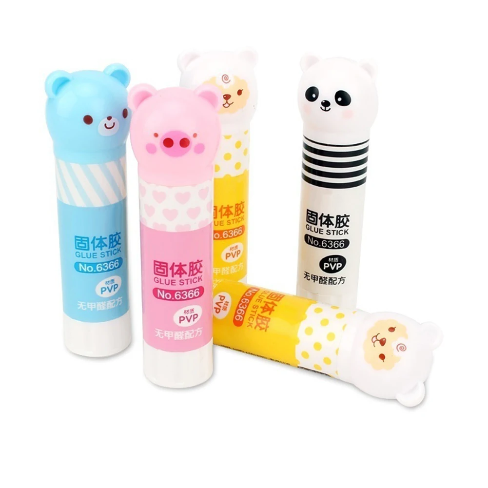 

New Cartoon Panda Animal Pattern Strong Adhesive Glue Stick Students School Supplies