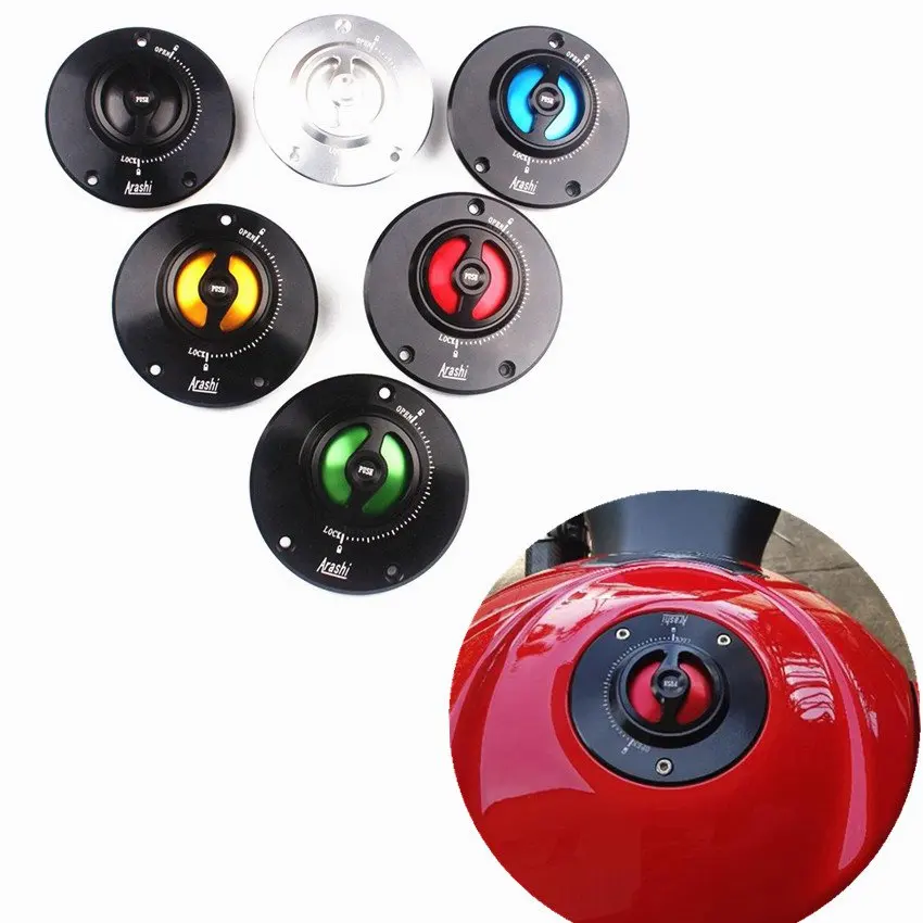 

Fuel Gas Tank Cap Cover For Suzuki Hayabusa GSX1300R GSXR600/750/1000 GSX650F GSX1250F SV650/S